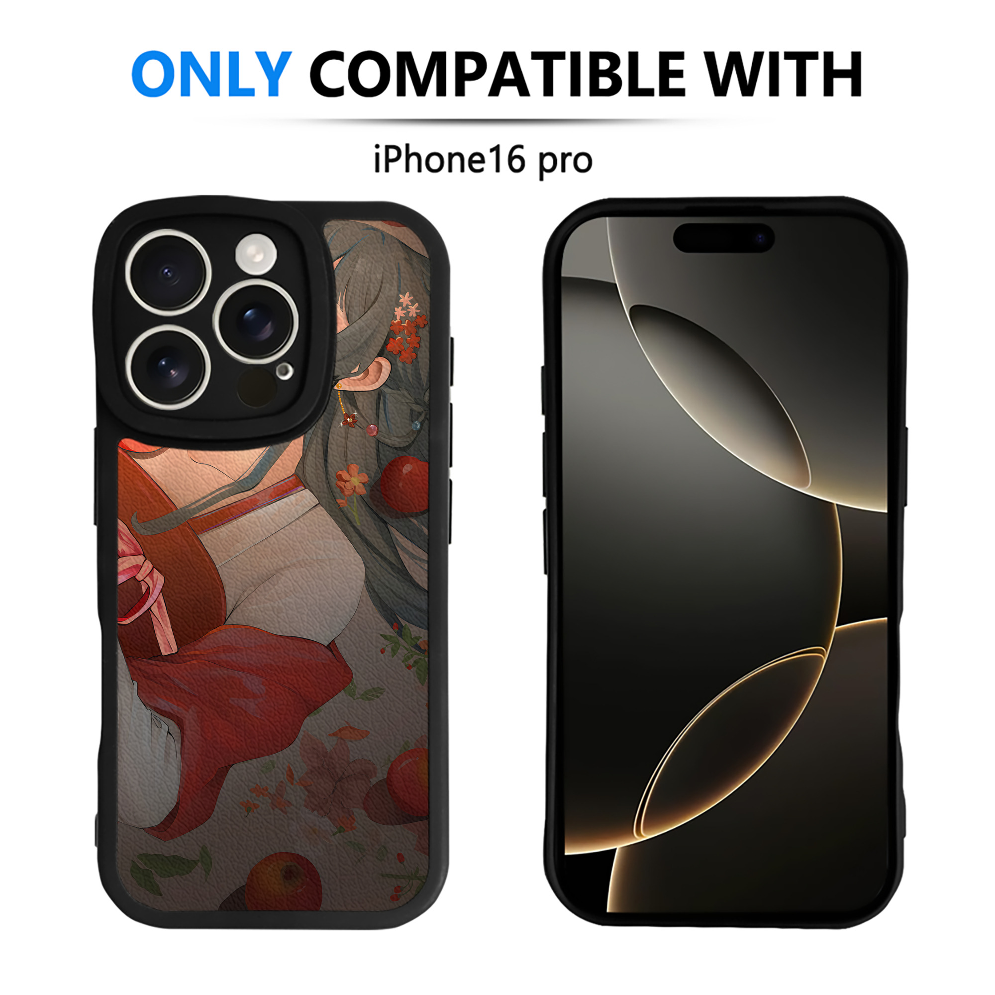 （画像用） 薬屋のひとりごと The Apothecary Diaries 【iPhone 16シリーズ対応】シリコンスマホケース（レザー調） 材質：シリコン